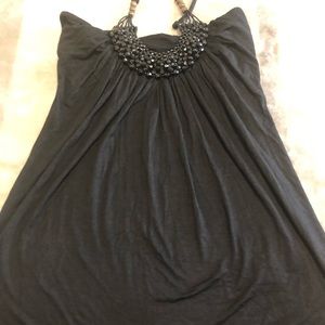 Beautiful shoulder less top white L and black M